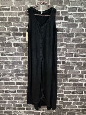 Daily Practice by Anthropologie Lounge Midi Dress washed black